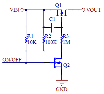 Inrush Current Limiting Load Switch Circuit