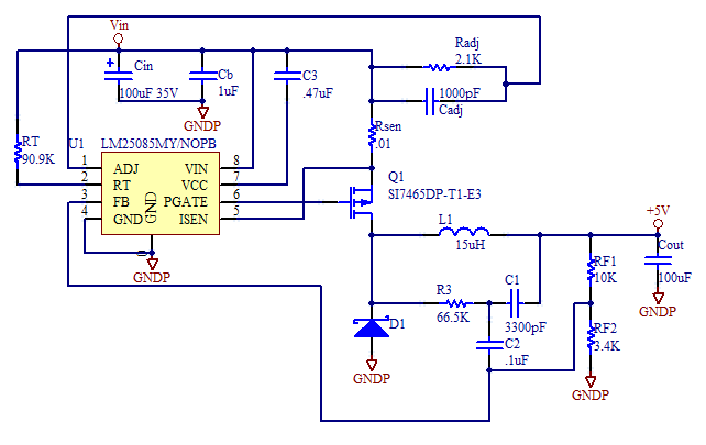 LM25085 Schematic 