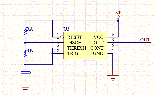 NE555 Circuit Schematic