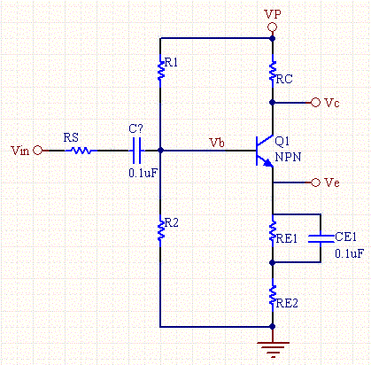 Transistor Biased with voltage divider Circuit