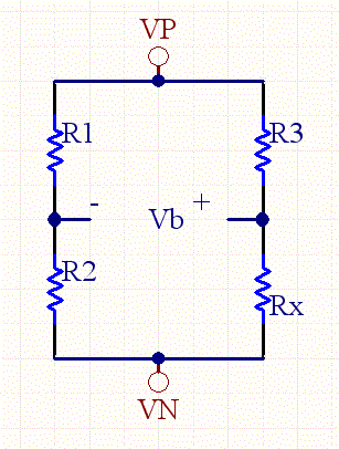 WheatStone Bridge Calculator Schematic