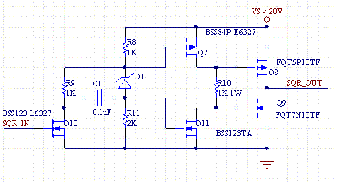 Low Voltage MOSFET Driver with Minimized Cross-Over Current.