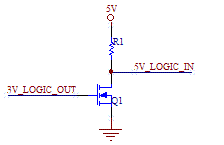 3V to 5V Level Translator using MOSFET.