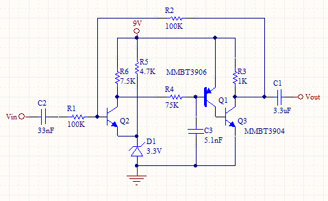 Transistor AC OP-AMP