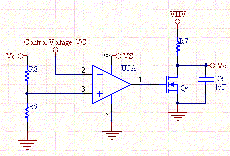 Voltage Controlled Voltage Reference Schematic