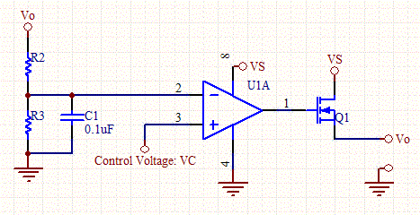 Voltage Controlled Voltage Source Schematic